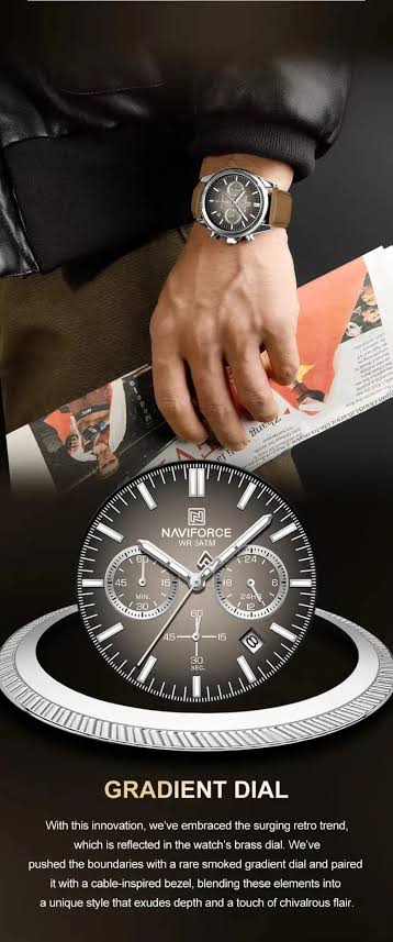 Naviforce Watch For Men NF8082-S-W-OBN