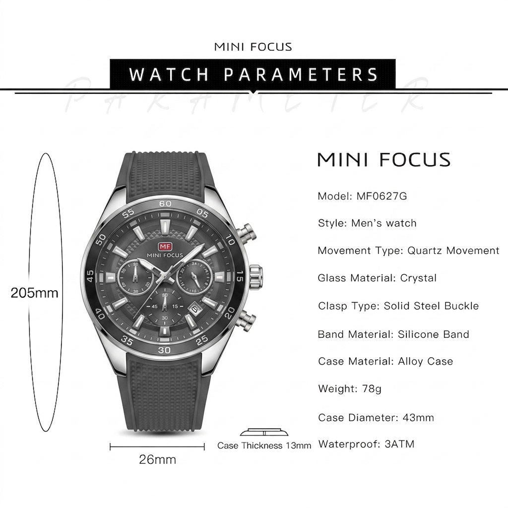 Mini Focus Watch For Men MF0627G. 01