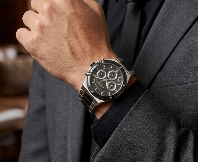 Buren Watch For Men BU70026 S/TT/BK