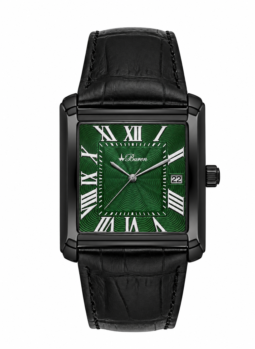 Buren Watch For Men BU8010M-BK-GR-BK