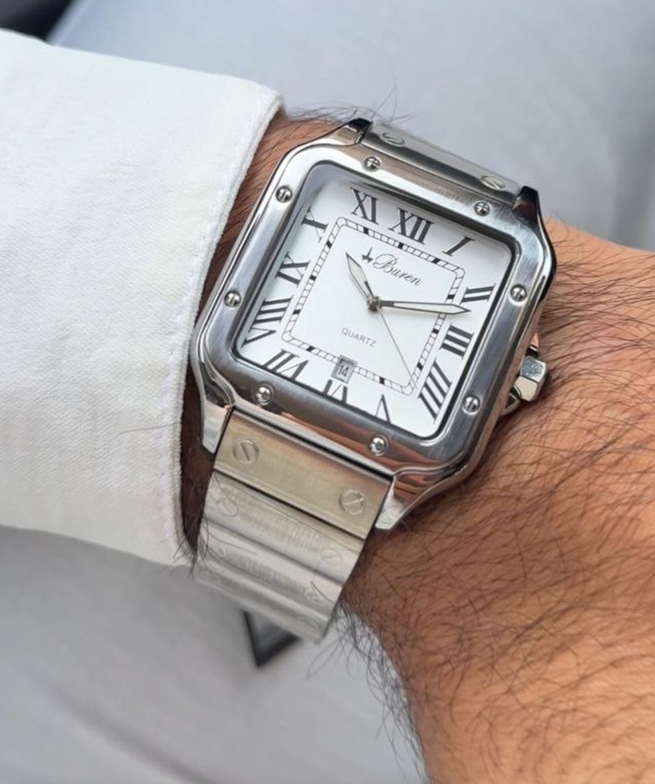 Buren Watch For Men BU251053-S-W-S