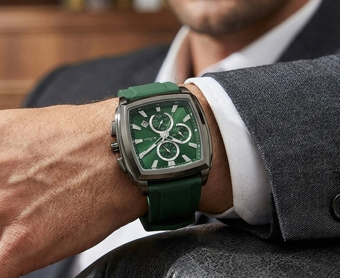 Buren Watch For Men BU8014 GN/GR/GR