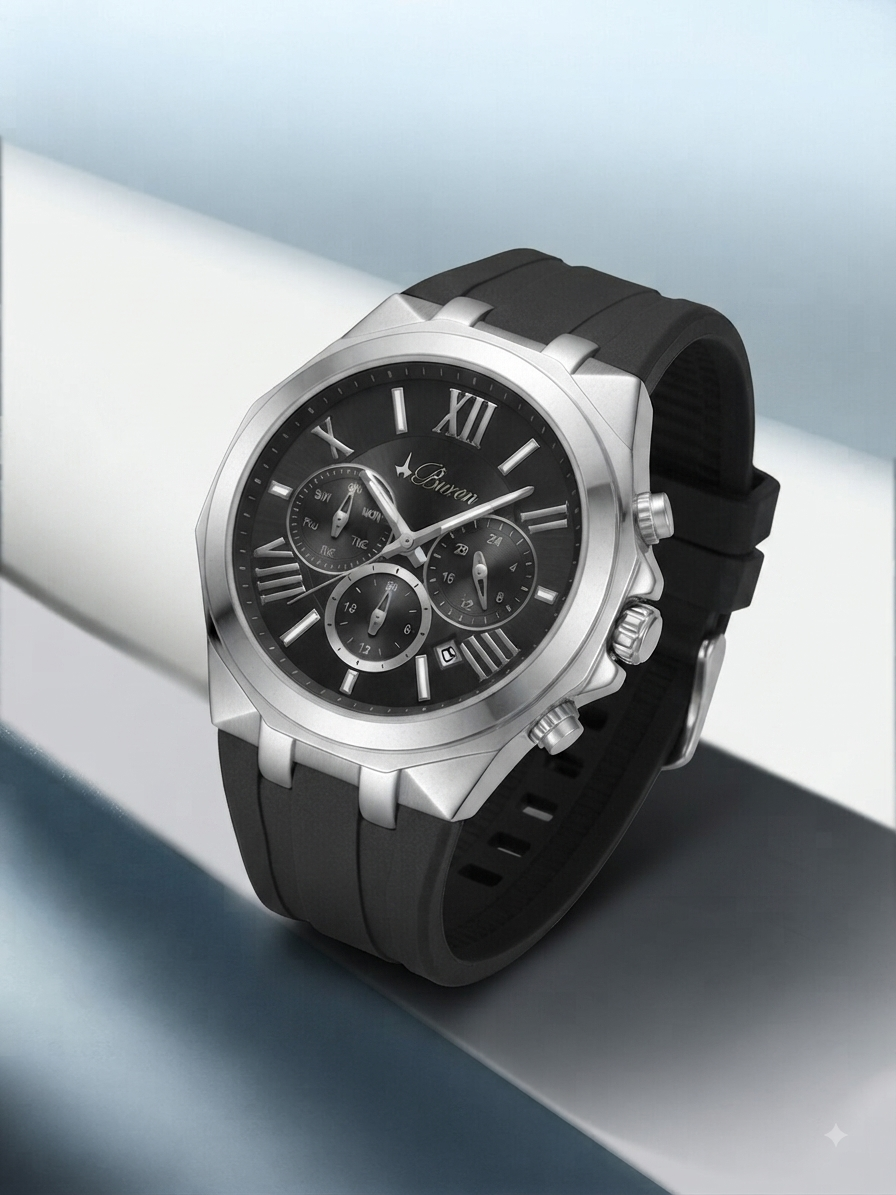 Buren Watch For Men BU8013M-S-B-B