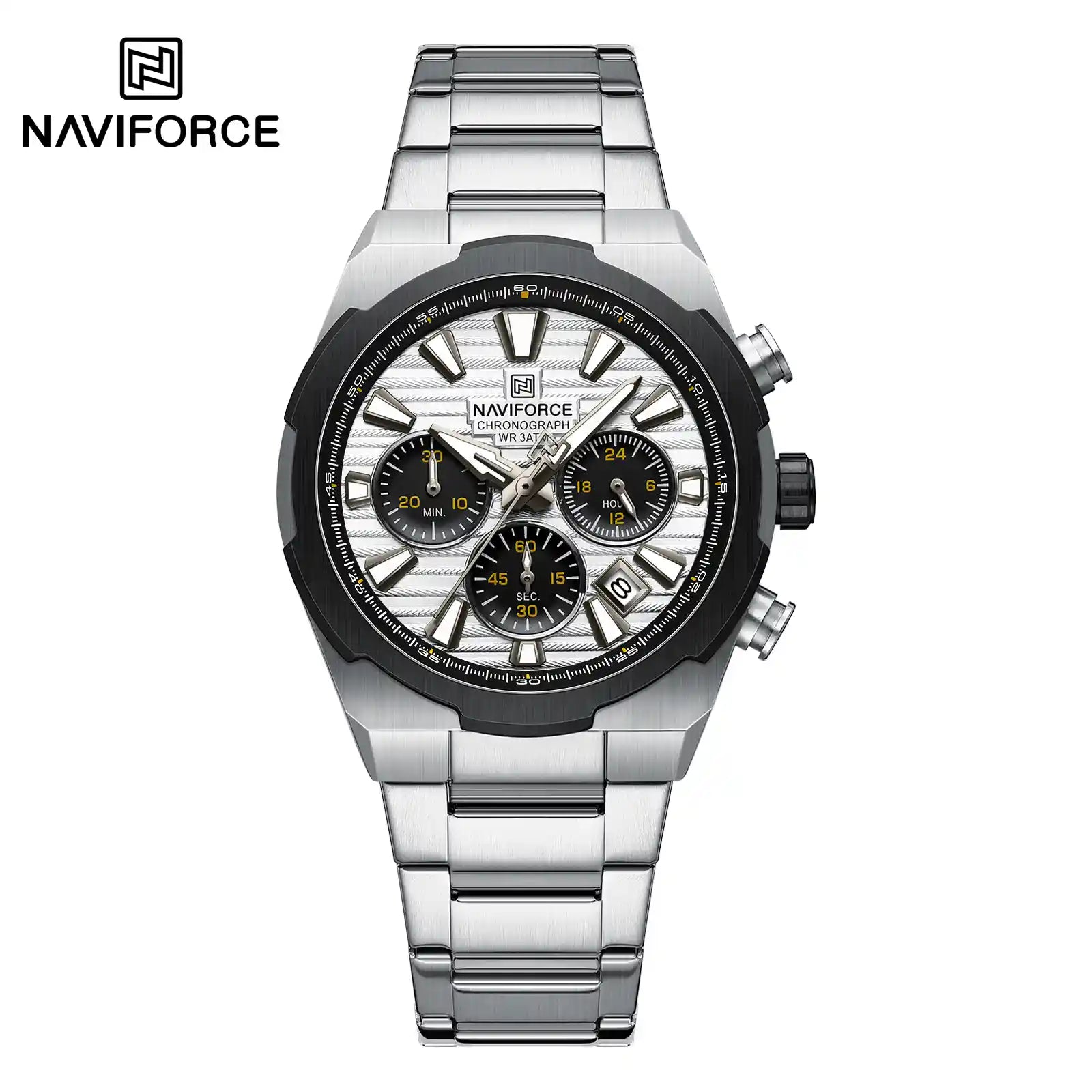 Naviforce Watch For Men NF8081-S-W-S