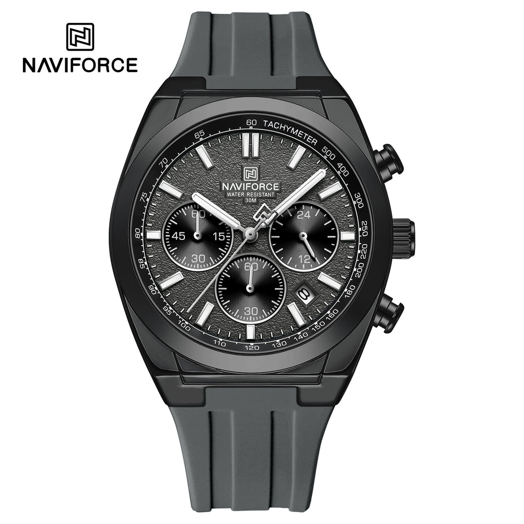 Naviforce Watch For Men NF8080-B-GY-GY