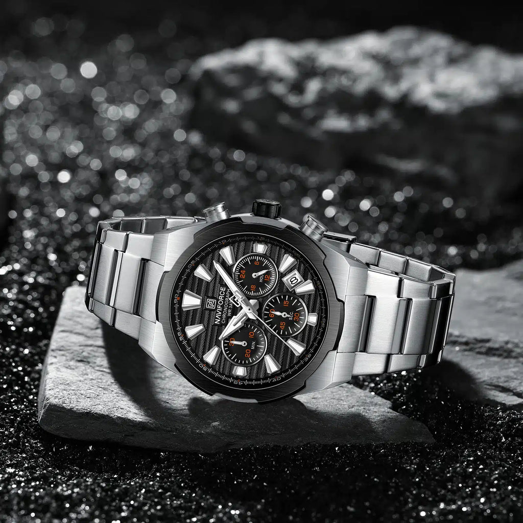Naviforce Watch For Men NF8052-S-B-S