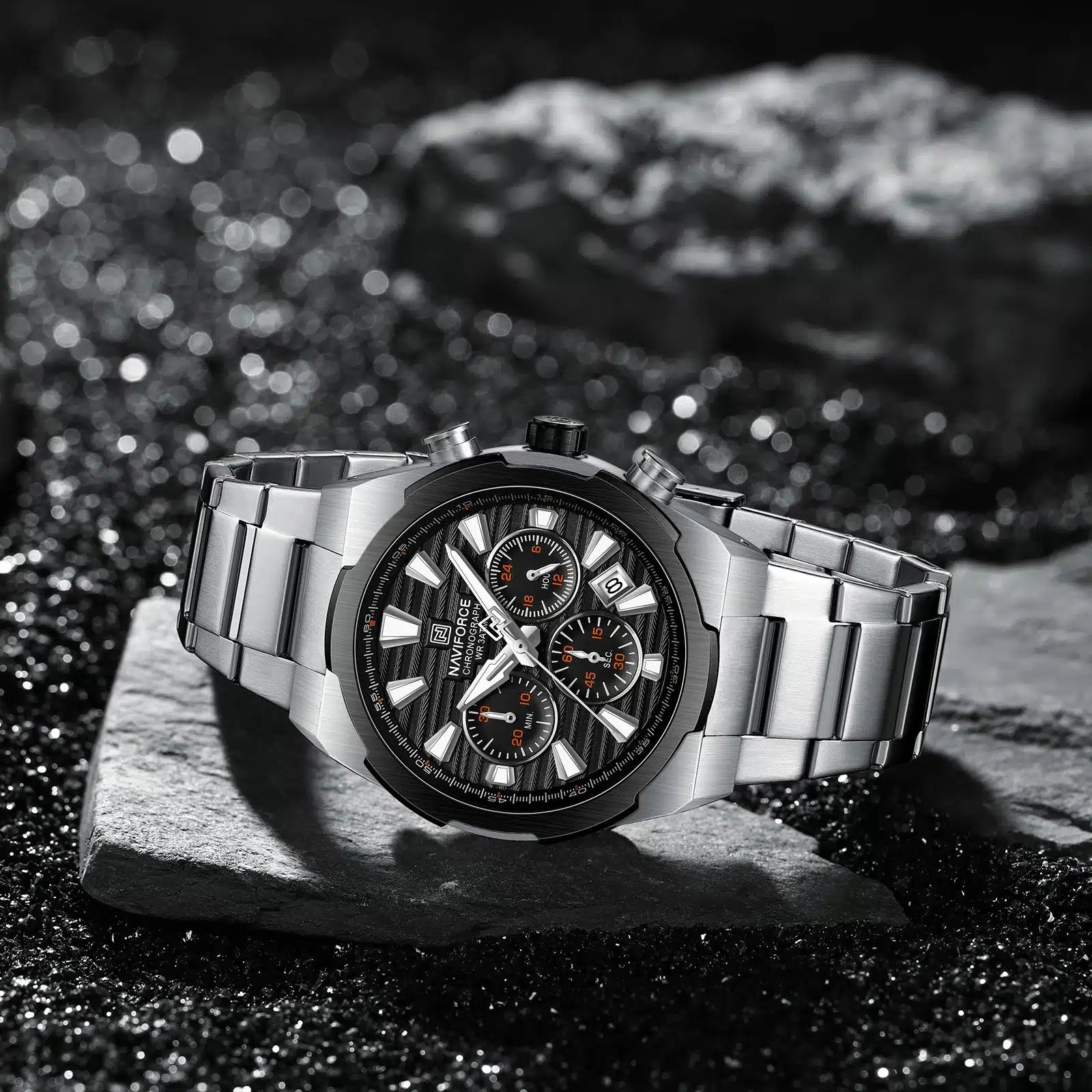 Naviforce Watch For Men NF8052-S-B-S