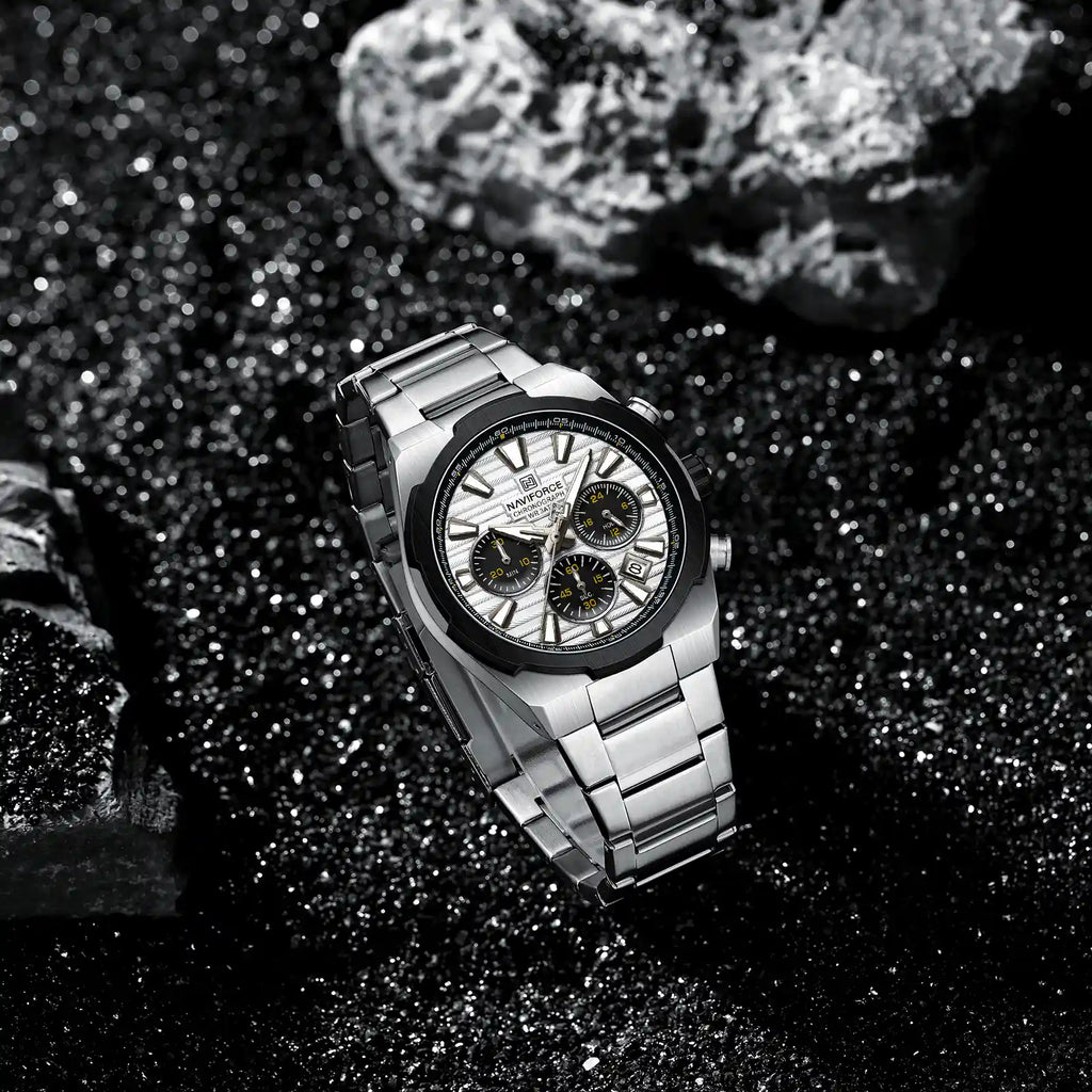 Naviforce Watch For Men NF8081-S-W-S