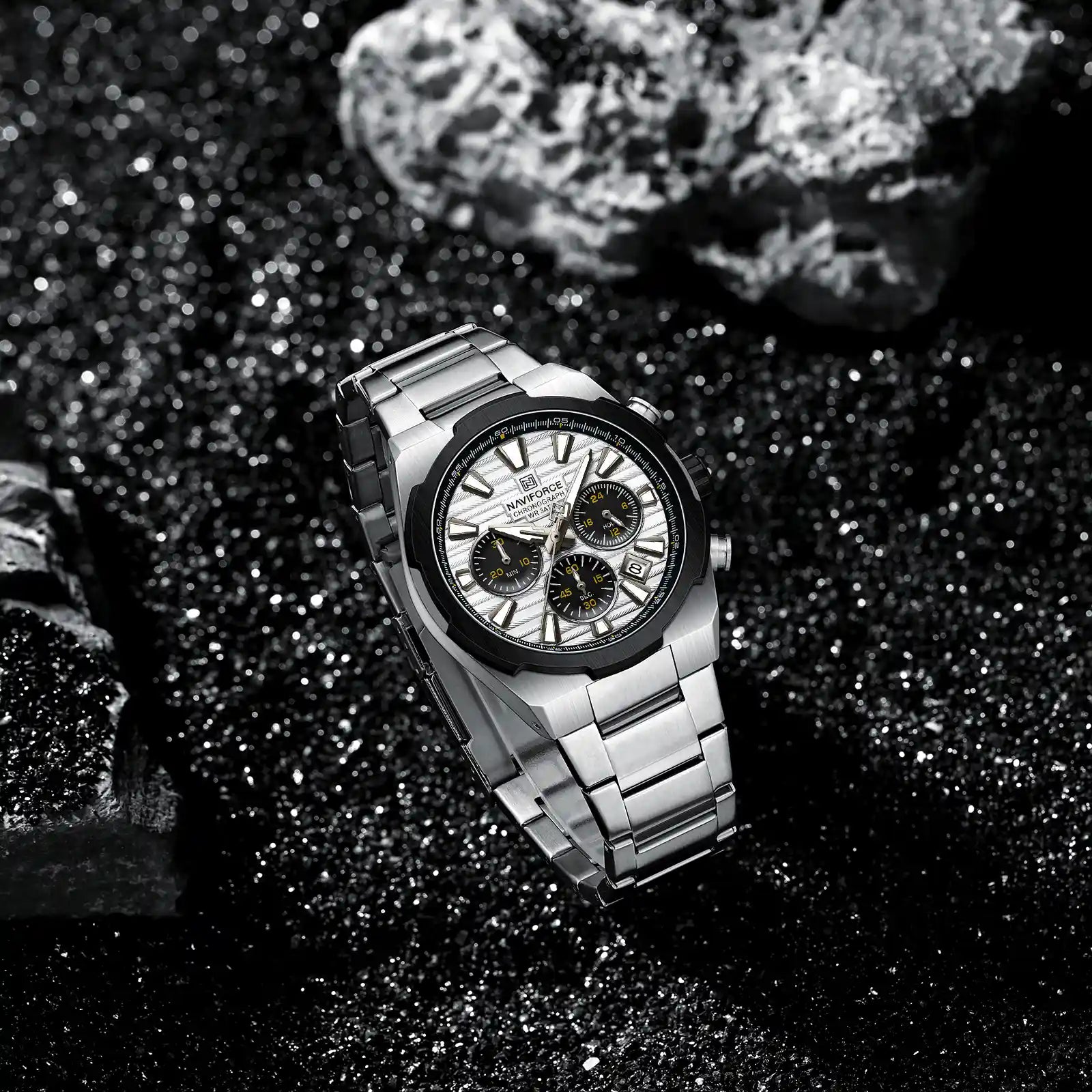 Naviforce Watch For Men NF8081-S-W-S