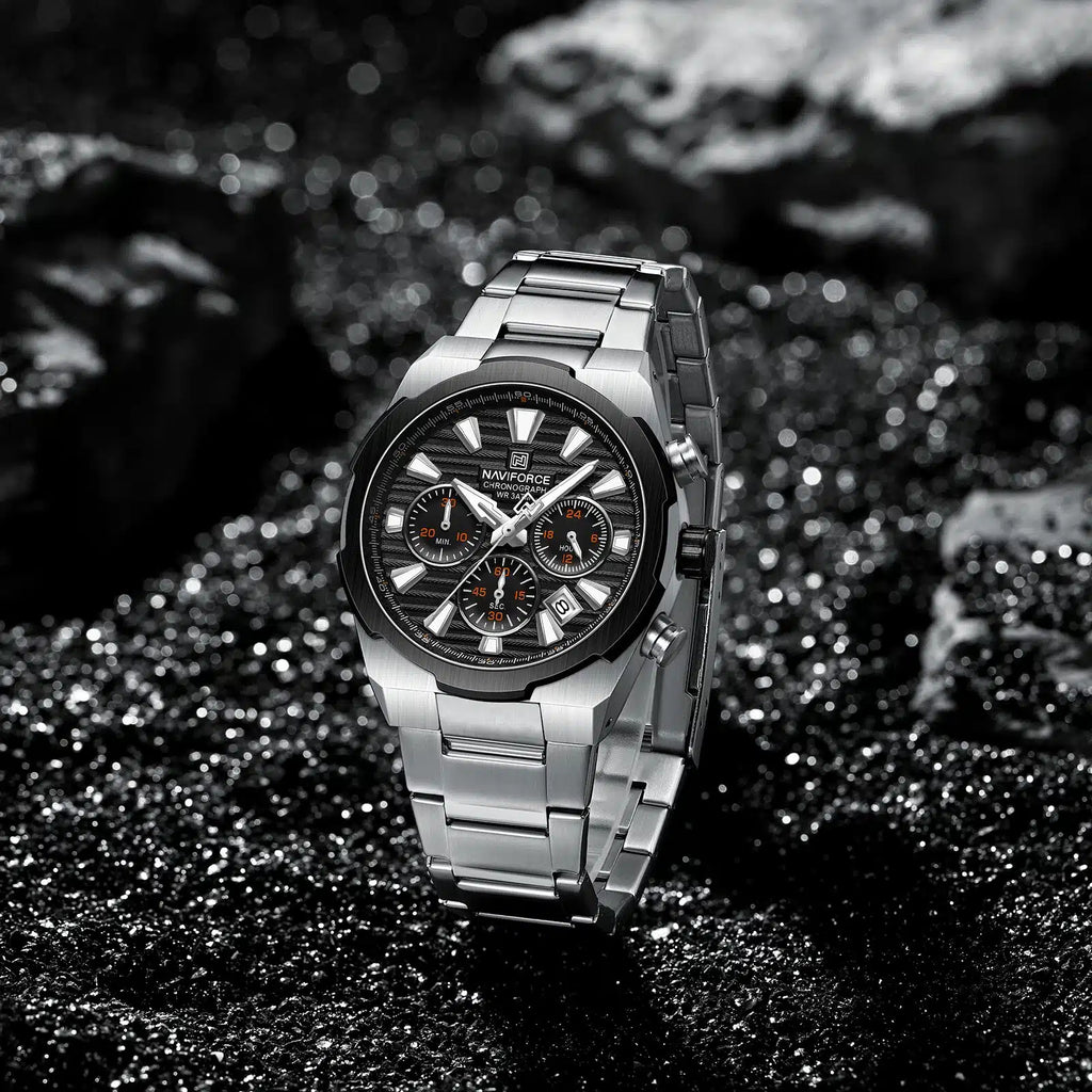 Naviforce Watch For Men NF8052-S-B-S