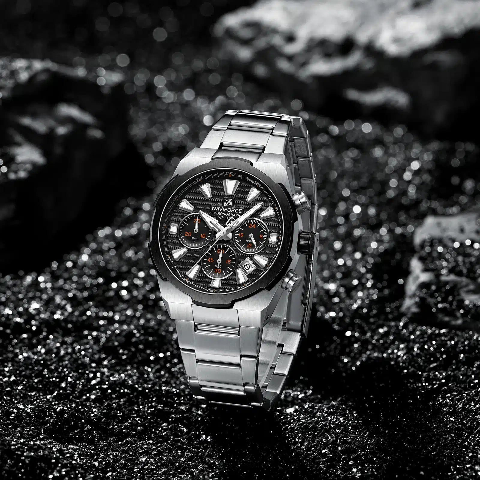 Naviforce Watch For Men NF8052-S-B-S