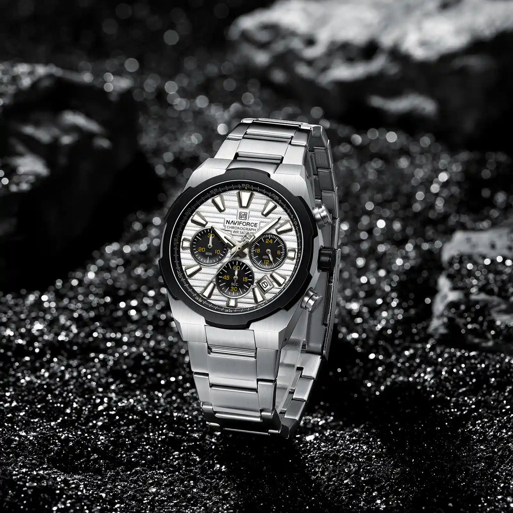 Naviforce Watch For Men NF8081-S-W-S