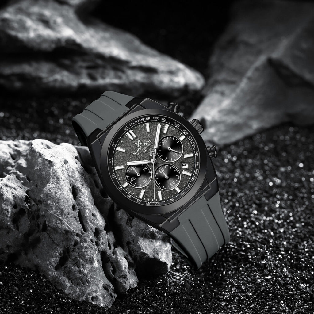 Naviforce Watch For Men NF8080-B-GY-GY