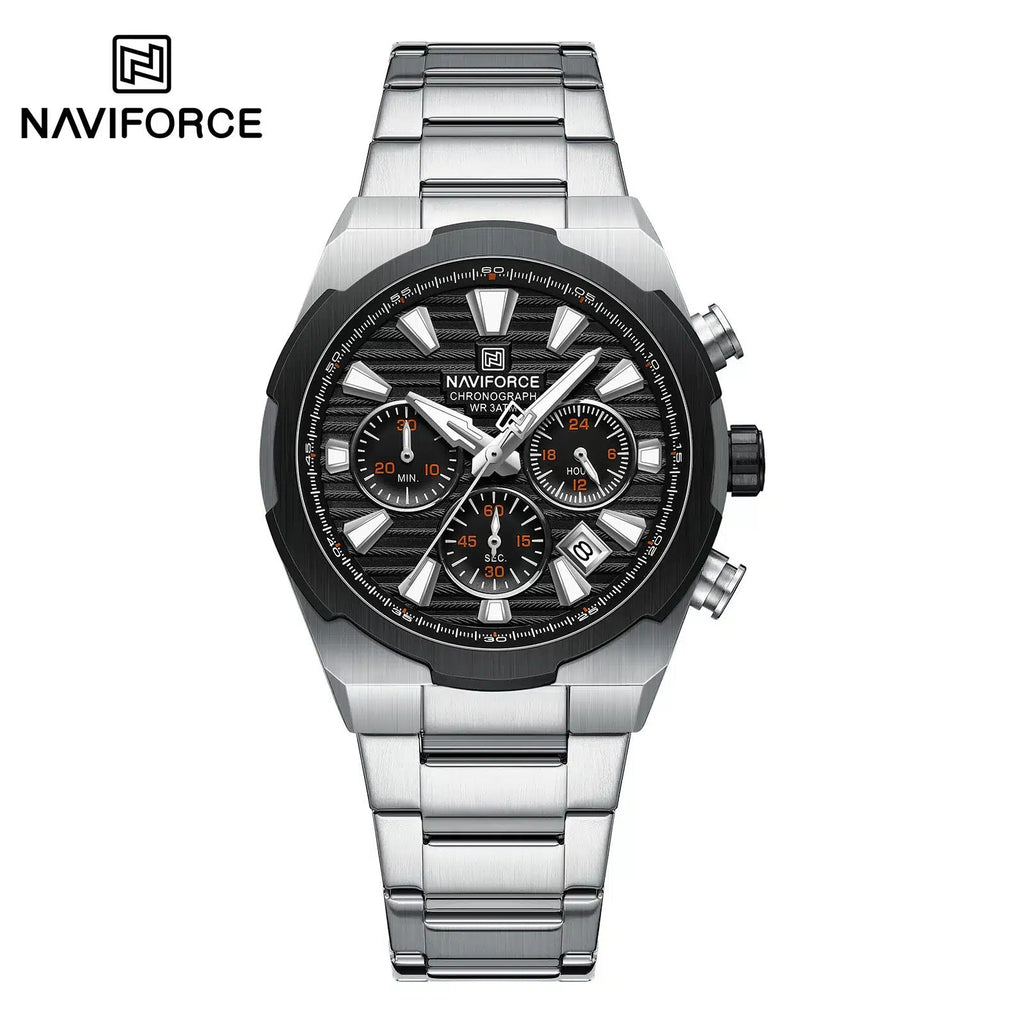 Naviforce Watch For Men NF8052-S-B-S