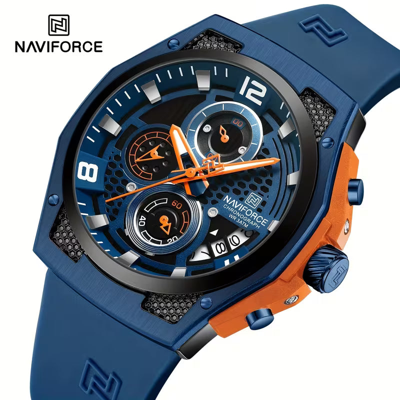 Naviforce Watch For Men NF8051T-B-BE-BE