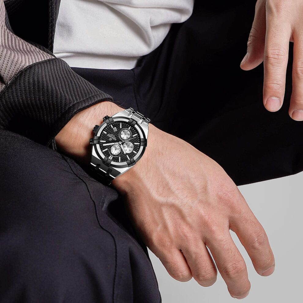 Naviforce Watch For Men NF8042-S-B-S