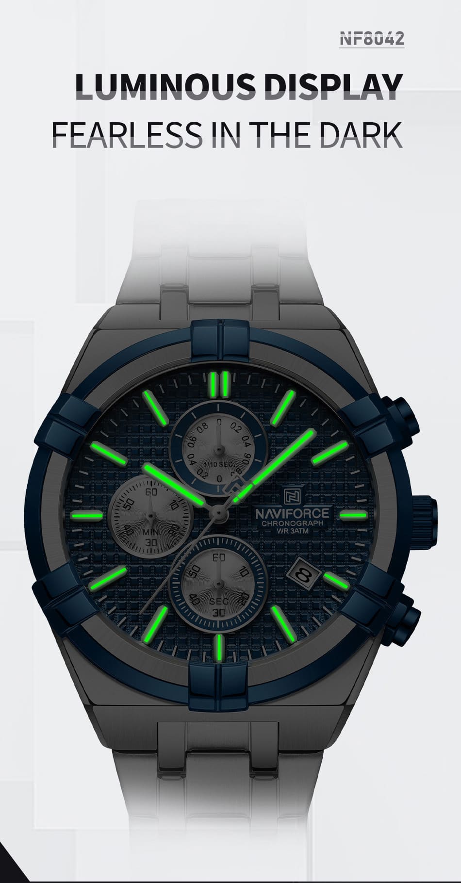 Naviforce Watch For Men NF8042-S-BE-S