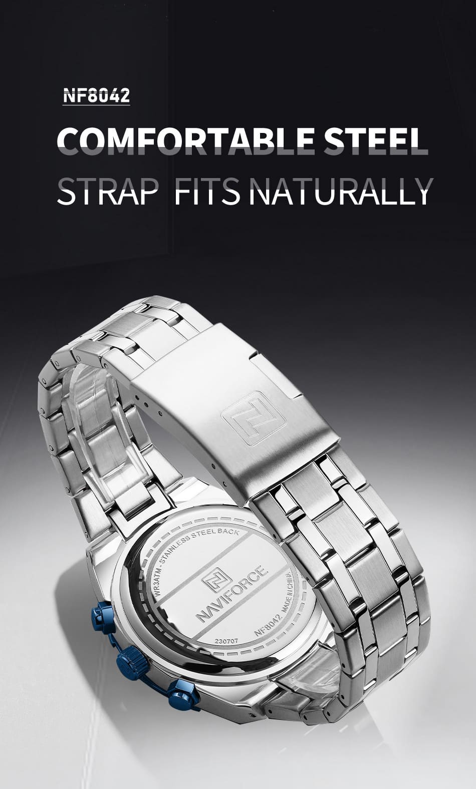 Naviforce Watch For Men NF8042-S-BE-S