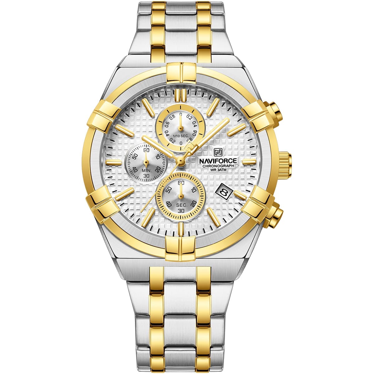 Naviforce Watch For Men NF8042-S-W-G