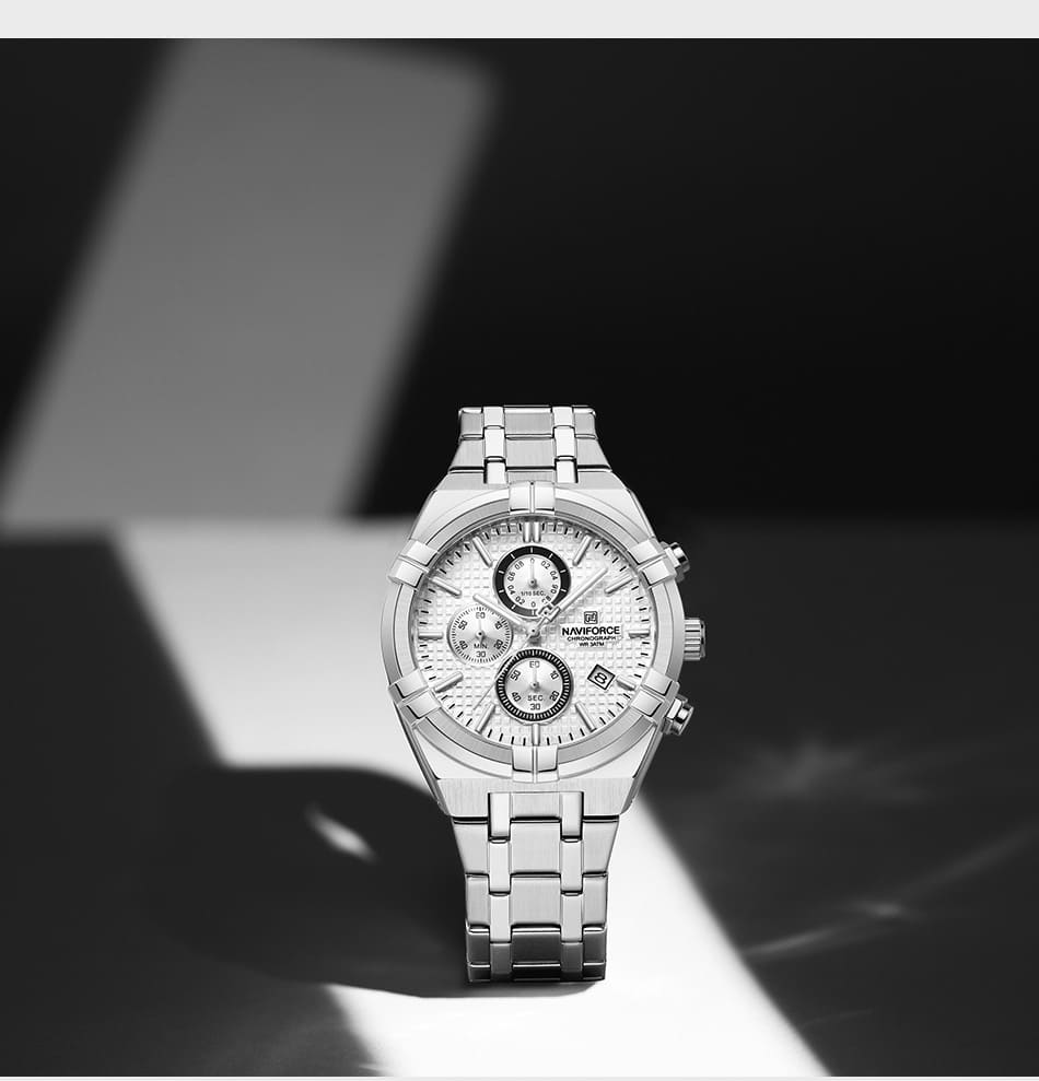 Naviforce Watch For Men NF8042-S-W-S