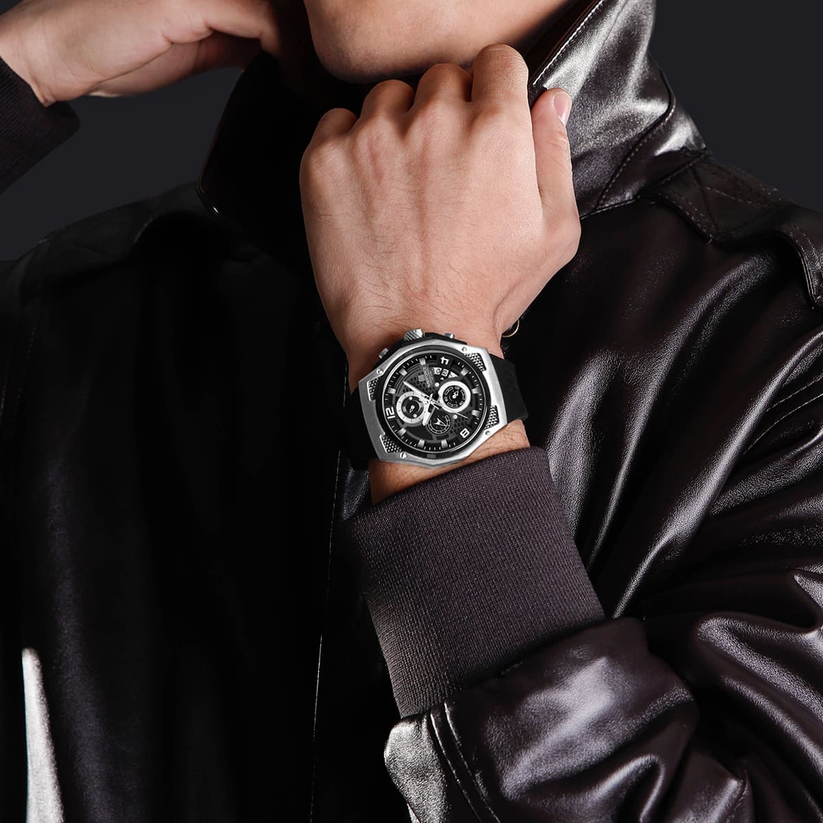 Naviforce Watch For Men NF8051T-S-B-B