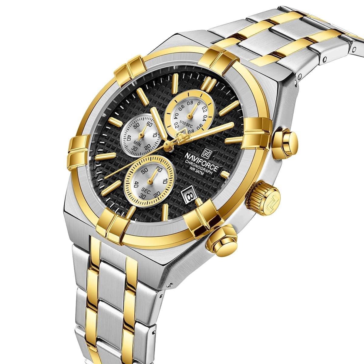 Naviforce Watch For Men NF8042-S-B-G