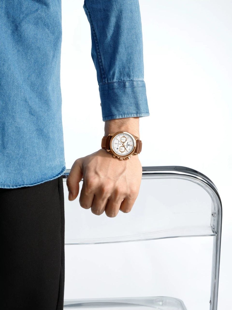 Naviforce Watch For Men NF8082-RG-W-OBN
