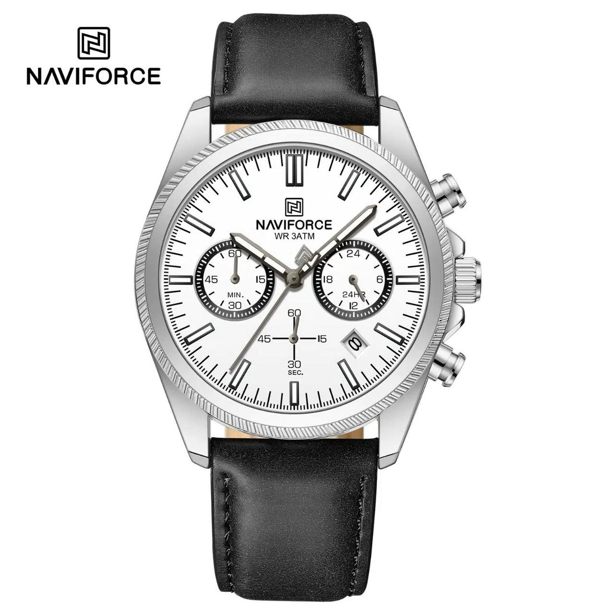 Naviforce Watch For Men NF8082-S-W-B